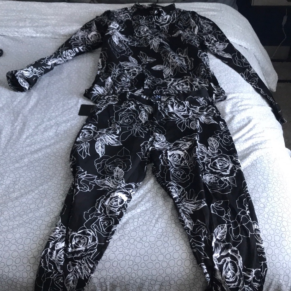 Printed Floral Two Piece